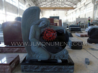 Shanxi Black Monument 003 www.jlmonument.com supply headstone Shanxi Black Monument