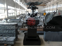 Shanxi Black Monument 023 www.jlmonument.com supply headstone Shanxi Black Monument