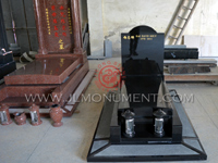 Shanxi Black Monument 025 www.jlmonument.com supply headstone Shanxi Black Monument