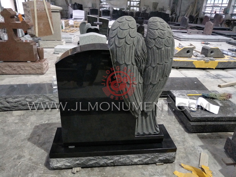 angel headstone at competitive price,and Indian Black and Angel Headstone-094