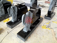 Angel Headstones, Angel Monuments, Angel Statues,,and India Black and Angel Headstone-066
