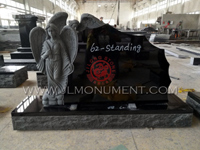 How to create a monument for your Loved with a custom beautiful angel headstone,and India Black and Angel Headstone-069