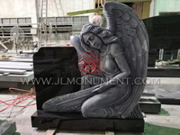 Weeping Angel Headstones with special design,and Shanxi Black and Angel Headstone-103